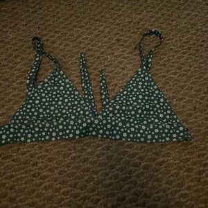 Flower design bikini top